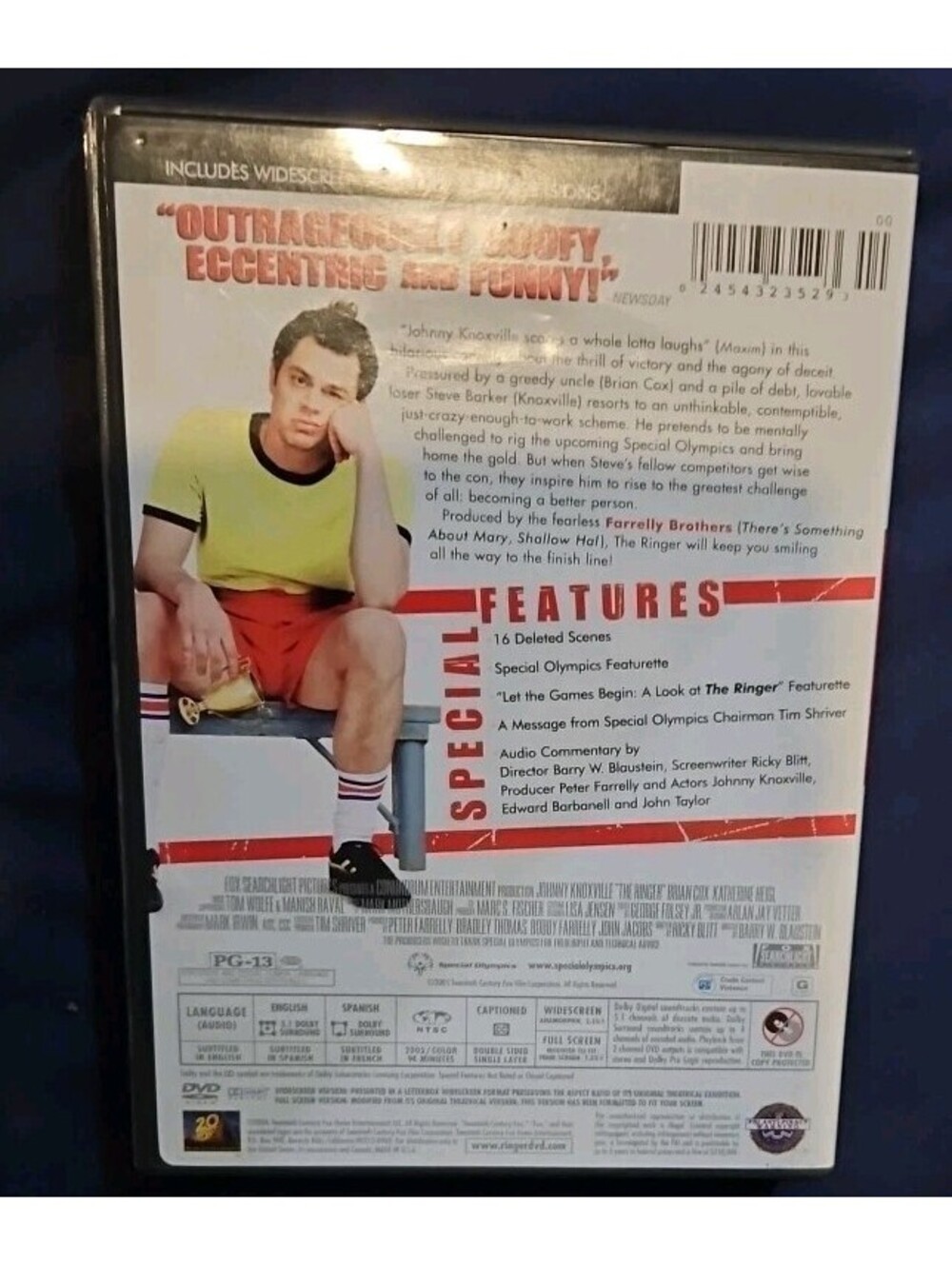 The Ringer (DVD). Tested. New Case - Picture 2 of 2
